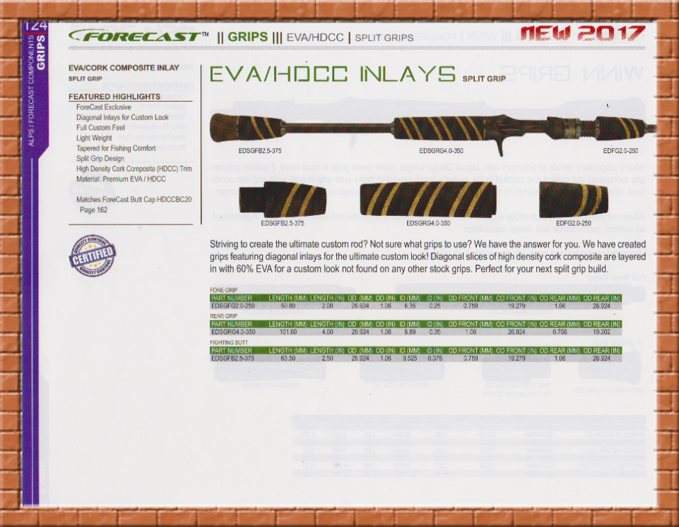 EVA/Cork Composite Inlay - Jim's Custom Fishing Rods 661 350-0444