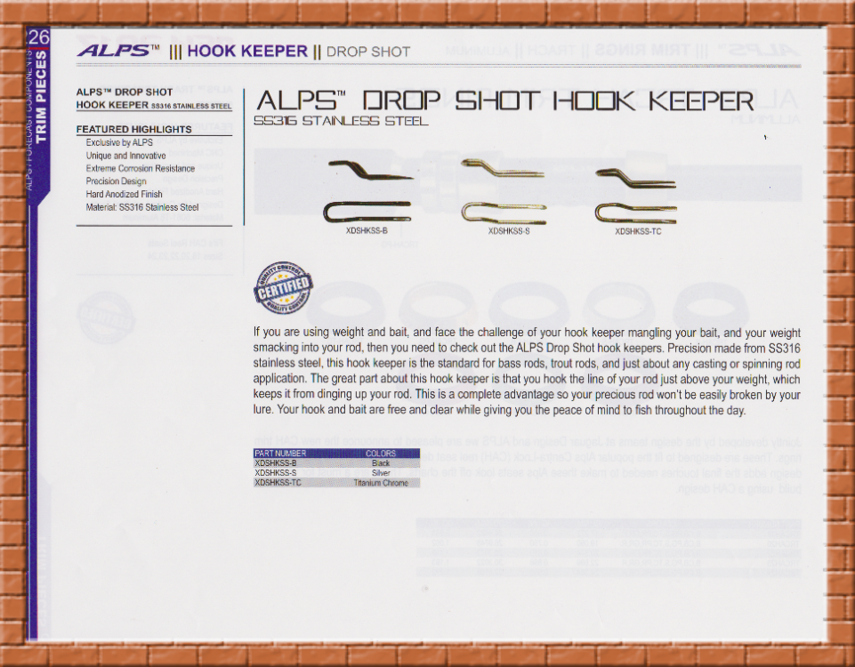 Hook Keepers - Jim's Custom Fishing Rods 661 350-0444